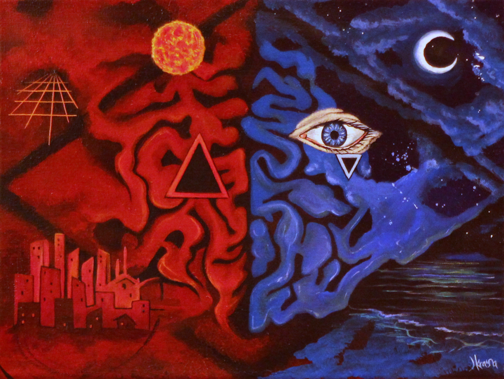 Jackie Krasna Schism Painting